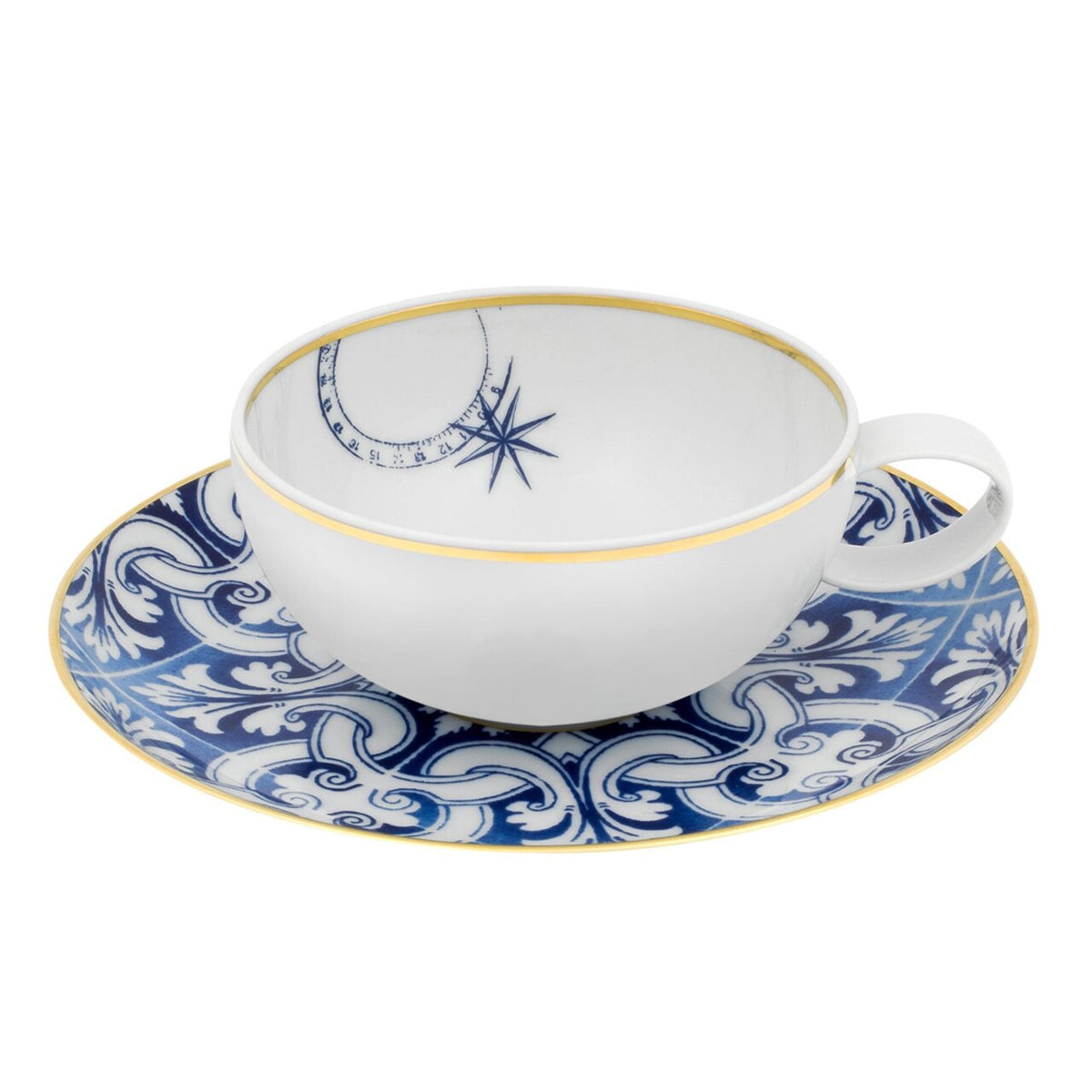 Vista Alegre Transatlântica Tea Cup & Saucer on a white background