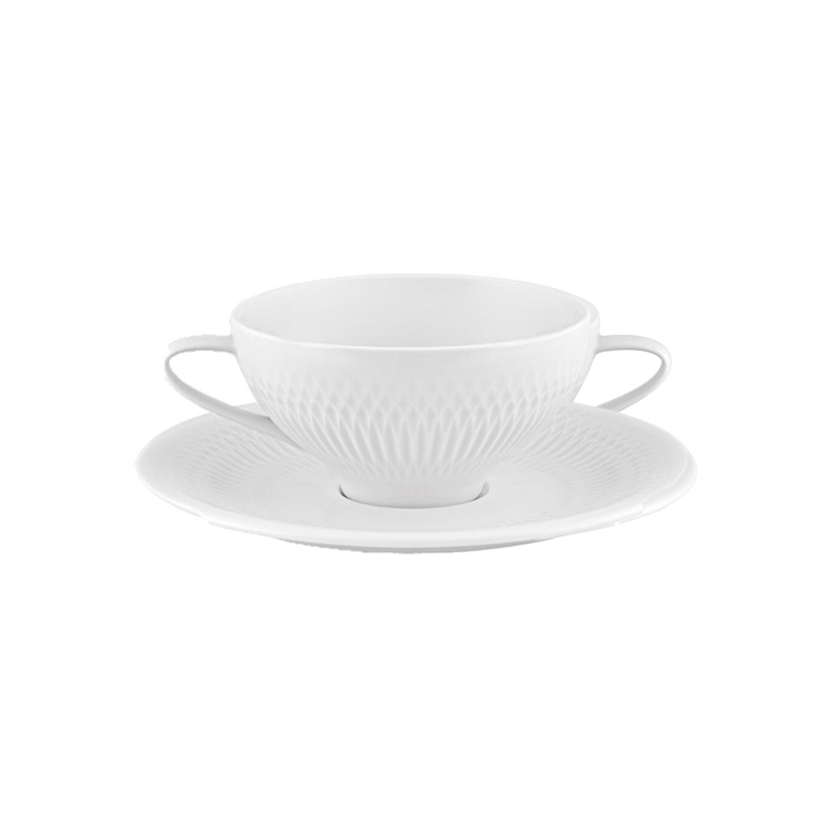 Vista Alegre Utopia Consomme Cup & Saucer on a white background