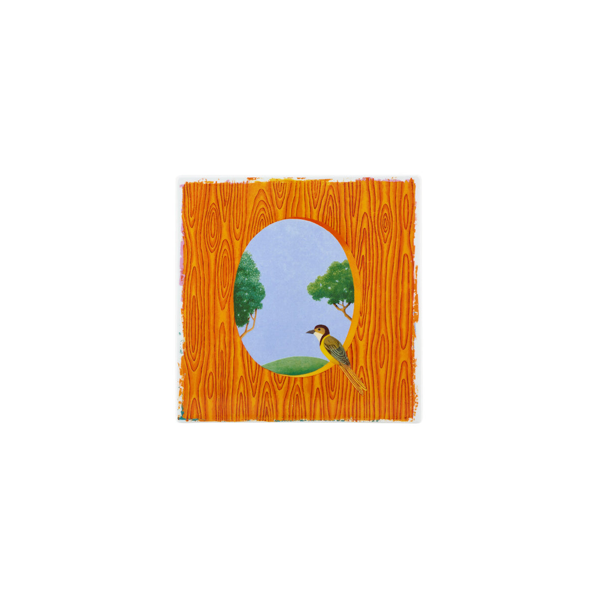 Vista Alegre Vida Alegre Porcelain Plaque Letter Q on a white background