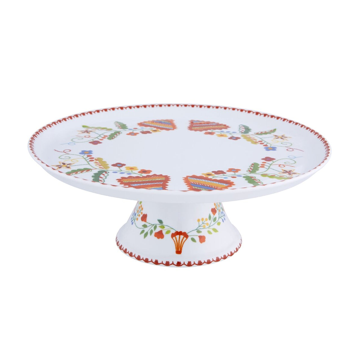 Vista Alegre Vila Verde Cake Stand on a white background