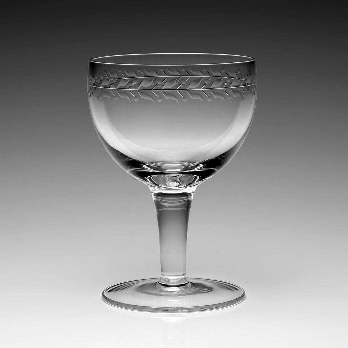 William Yeoward Ada Goblet, handmade crystal, on a white background
