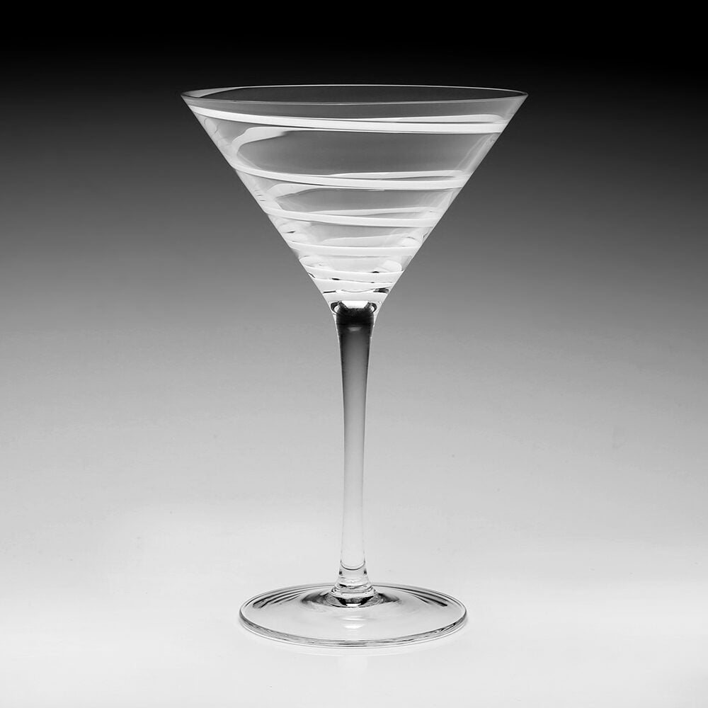 William Yeoward Bella Bianca Martini in White, handmade crystal, detail view