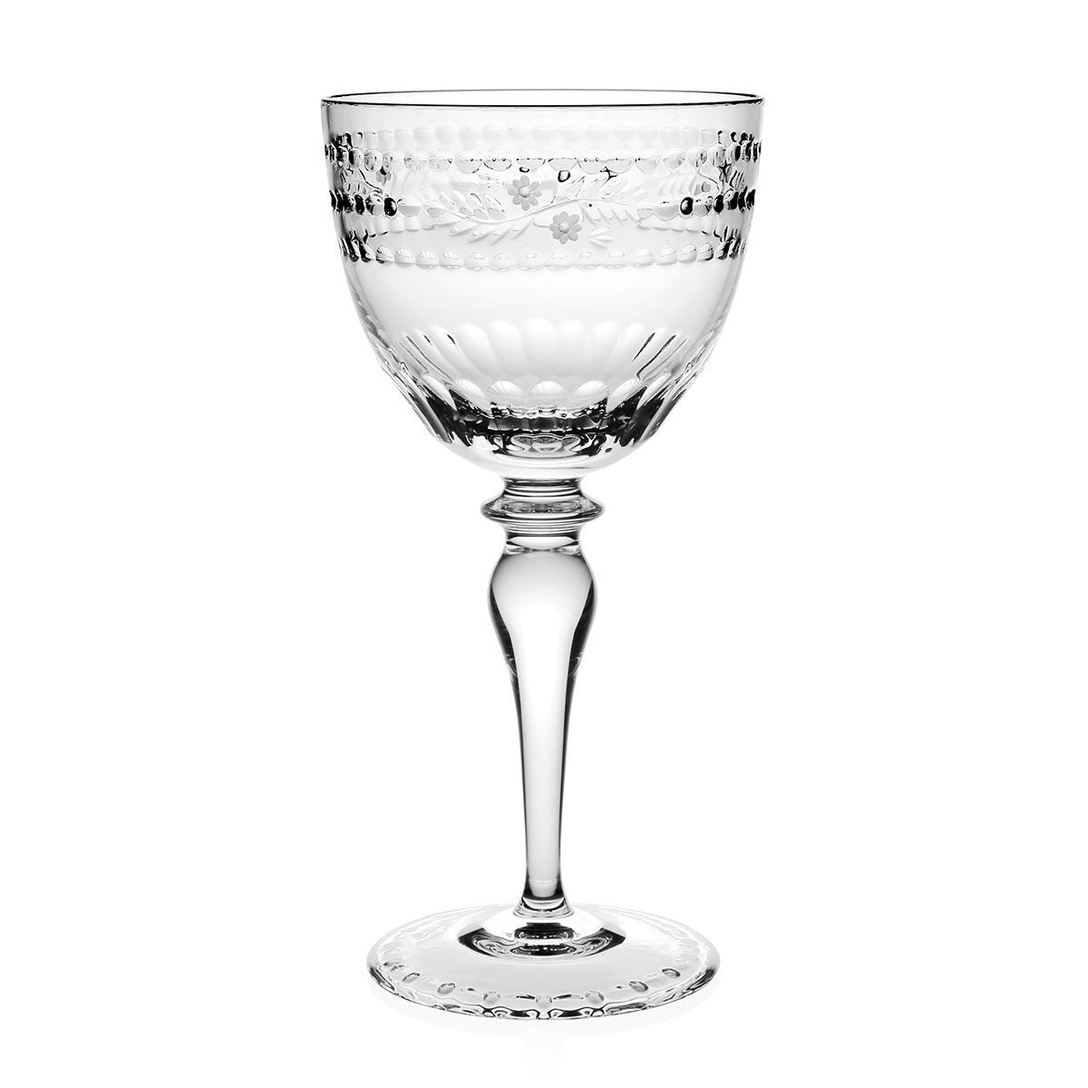 William Yeoward Camilla Goblet, handmade crystal, on a white background