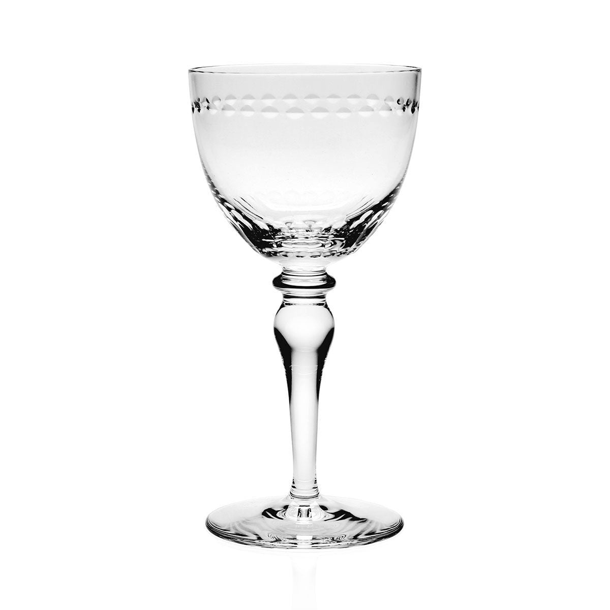 William Yeoward Claire Large Wine, handmade crystal, on a white background