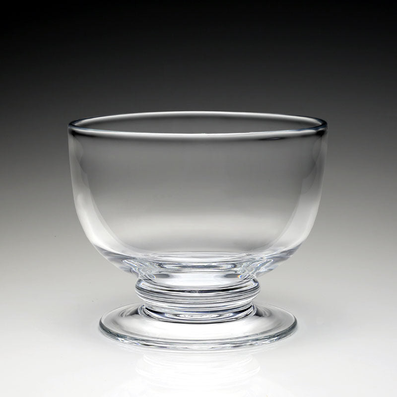 William Yeoward Classic Footed Serving Bowl, handmade crystal, detail view