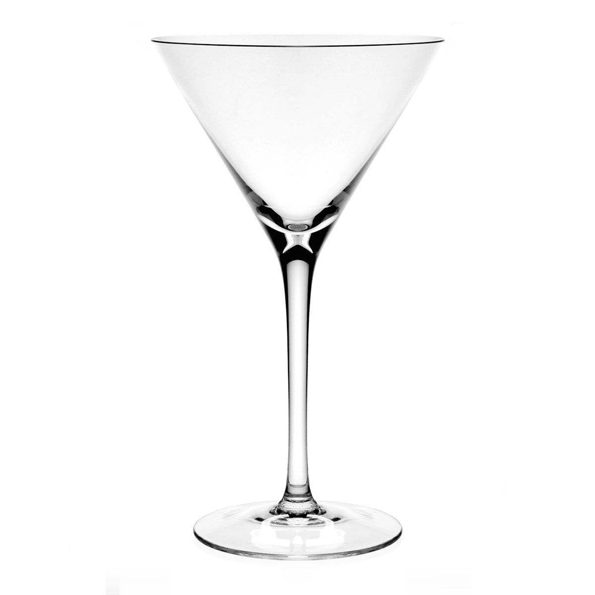 William Yeoward Classic Martini, handmade crystal, on a white background