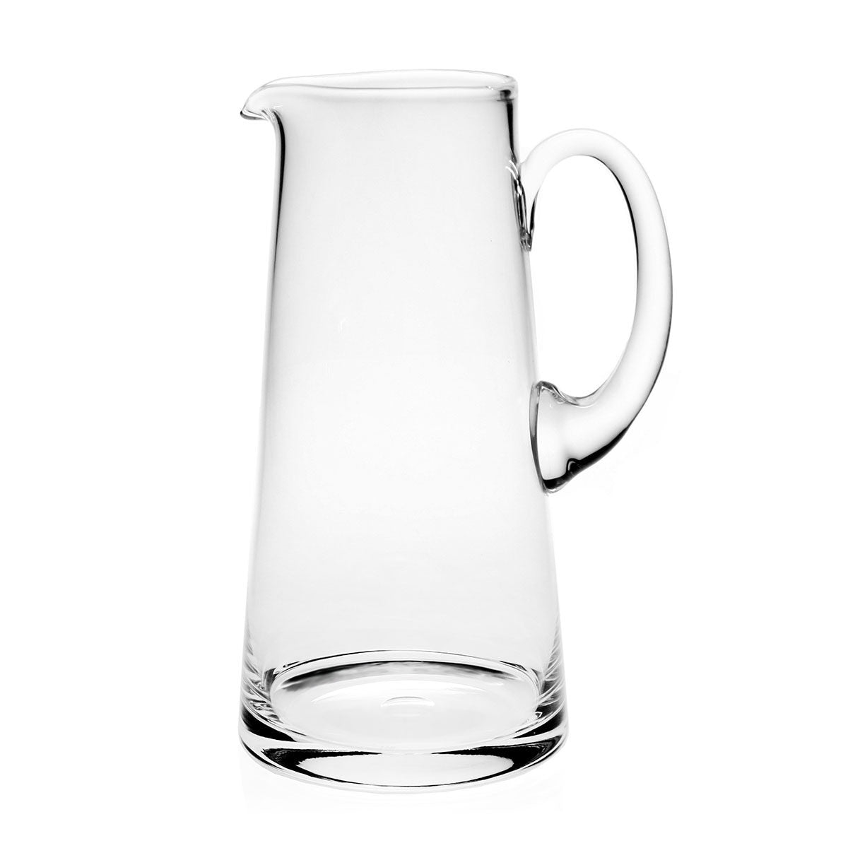 William Yeoward Classic Pitcher 4 Pint, handmade crystal, on a white background