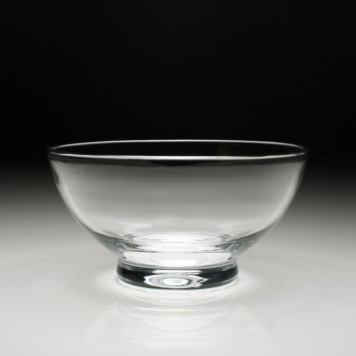 William Yeoward Classic Salad Bowl, handmade crystal, detail view