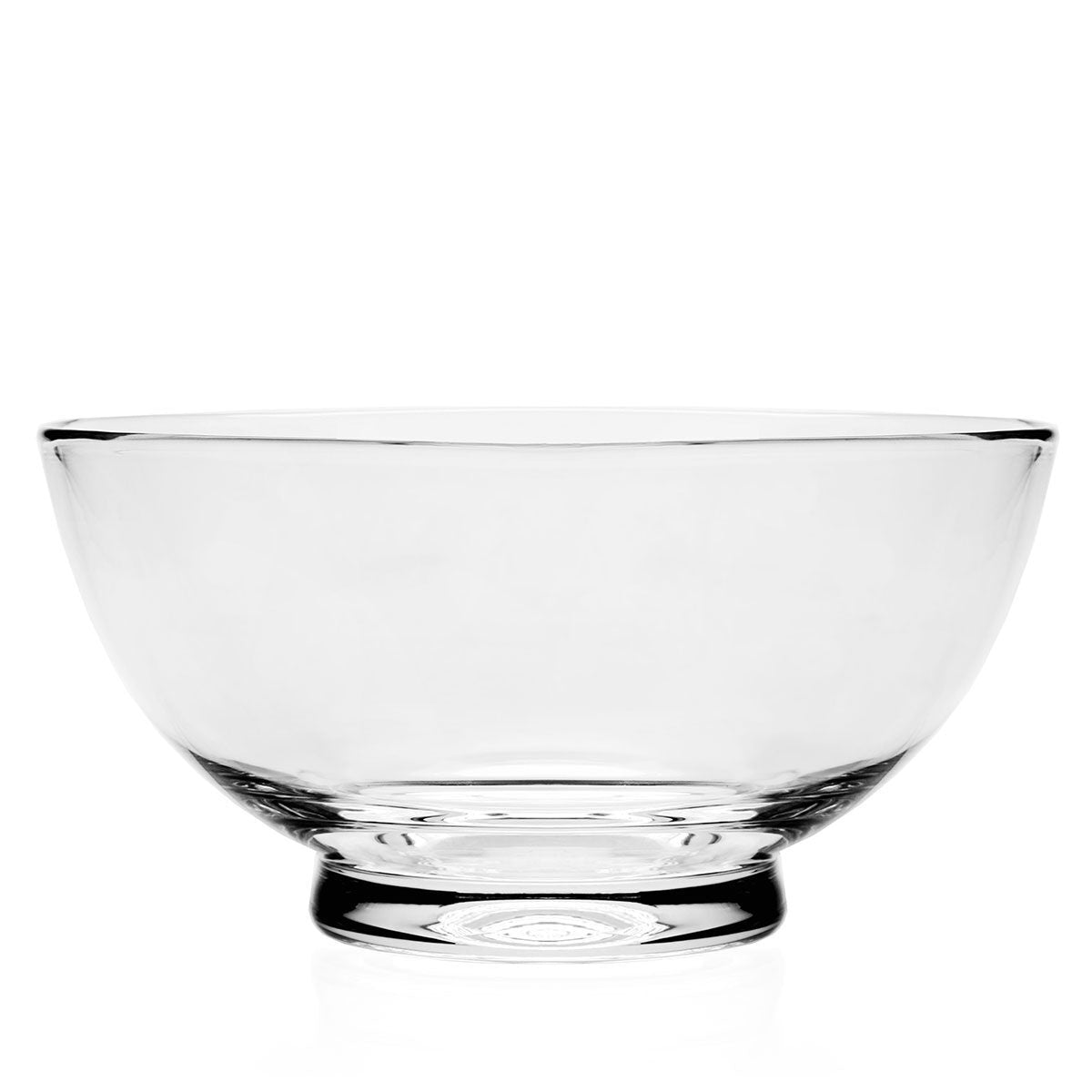 William Yeoward Classic Salad Bowl, handmade crystal, on a white background