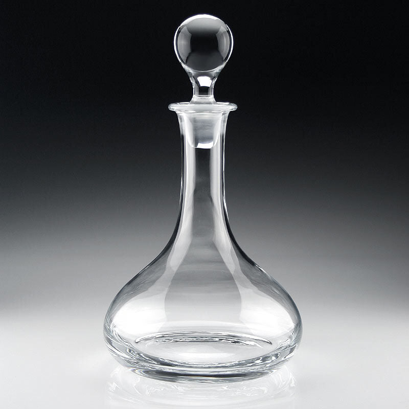 William Yeoward Classic Ships Decanter, handmade crystal, detail view