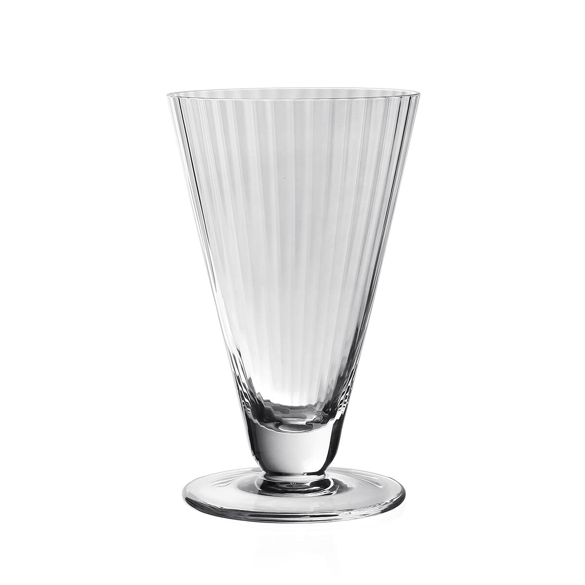 William Yeoward Corinne Footed Tumbler, handmade crystal, on a white background