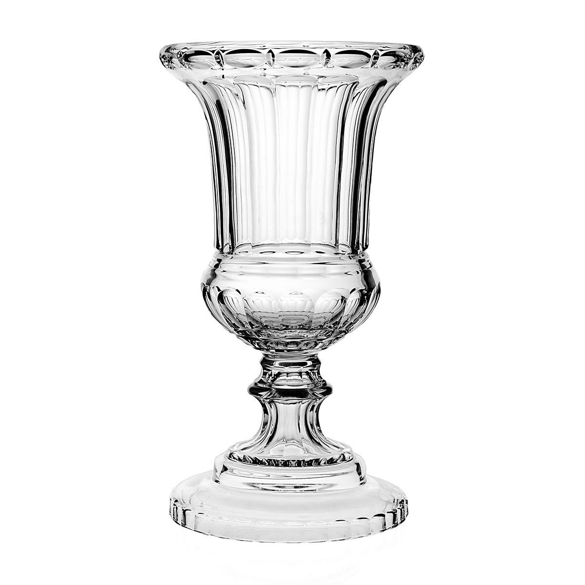 William Yeoward Cornelia Vase 16½" / 42cm, handmade crystal, on a white background
