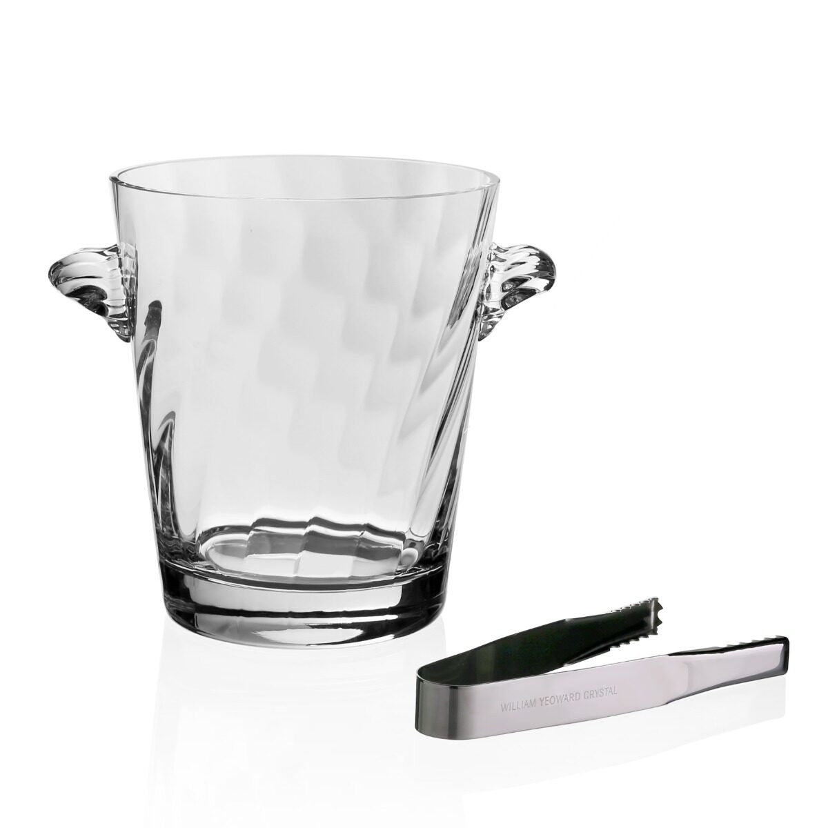 William Yeoward Dakota Ice Bucket, handmade crystal, detail view