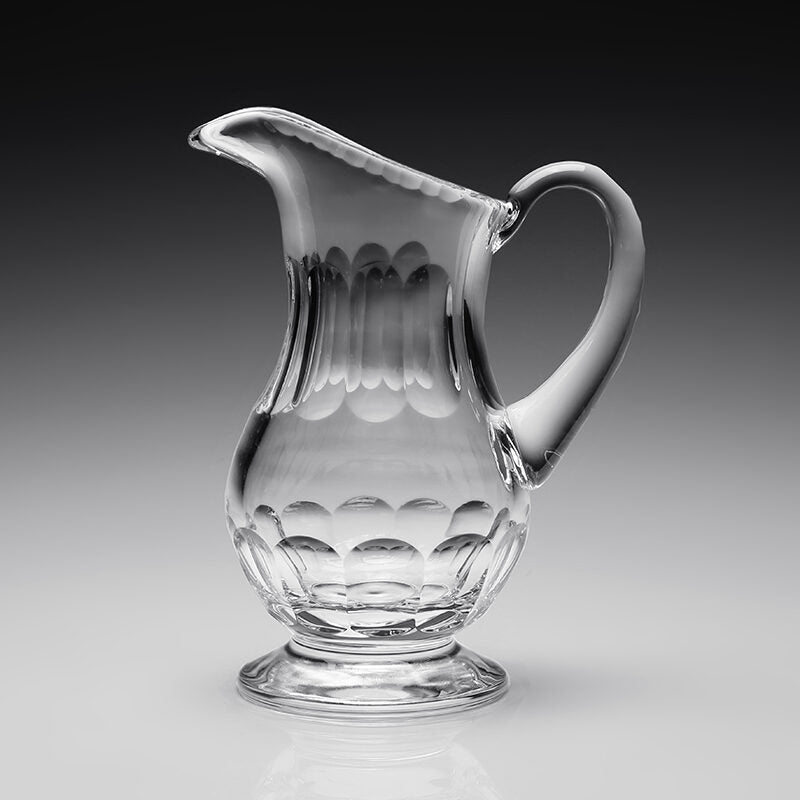 William Yeoward Davina Footed Pitcher, handmade crystal, detail view