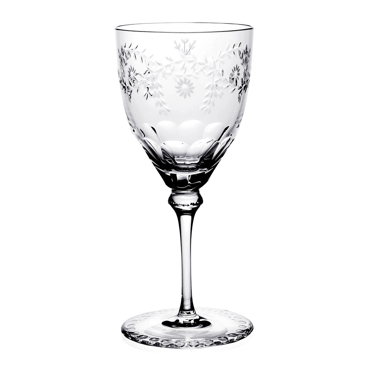 William Yeoward Elizabeth Large Wine, handmade crystal, on a white background