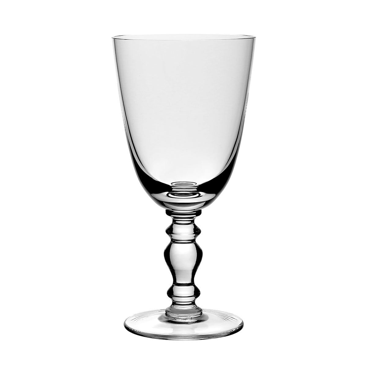 William Yeoward Fanny Goblet, handmade crystal, on a white background