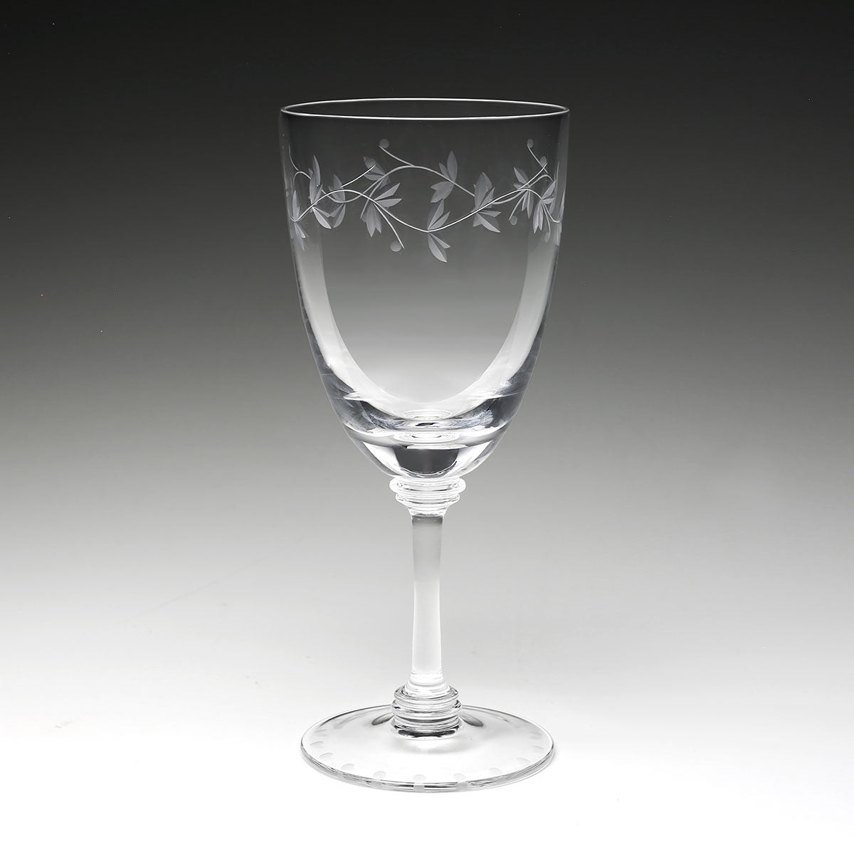 William Yeoward Flora Goblet, handmade crystal, detail view