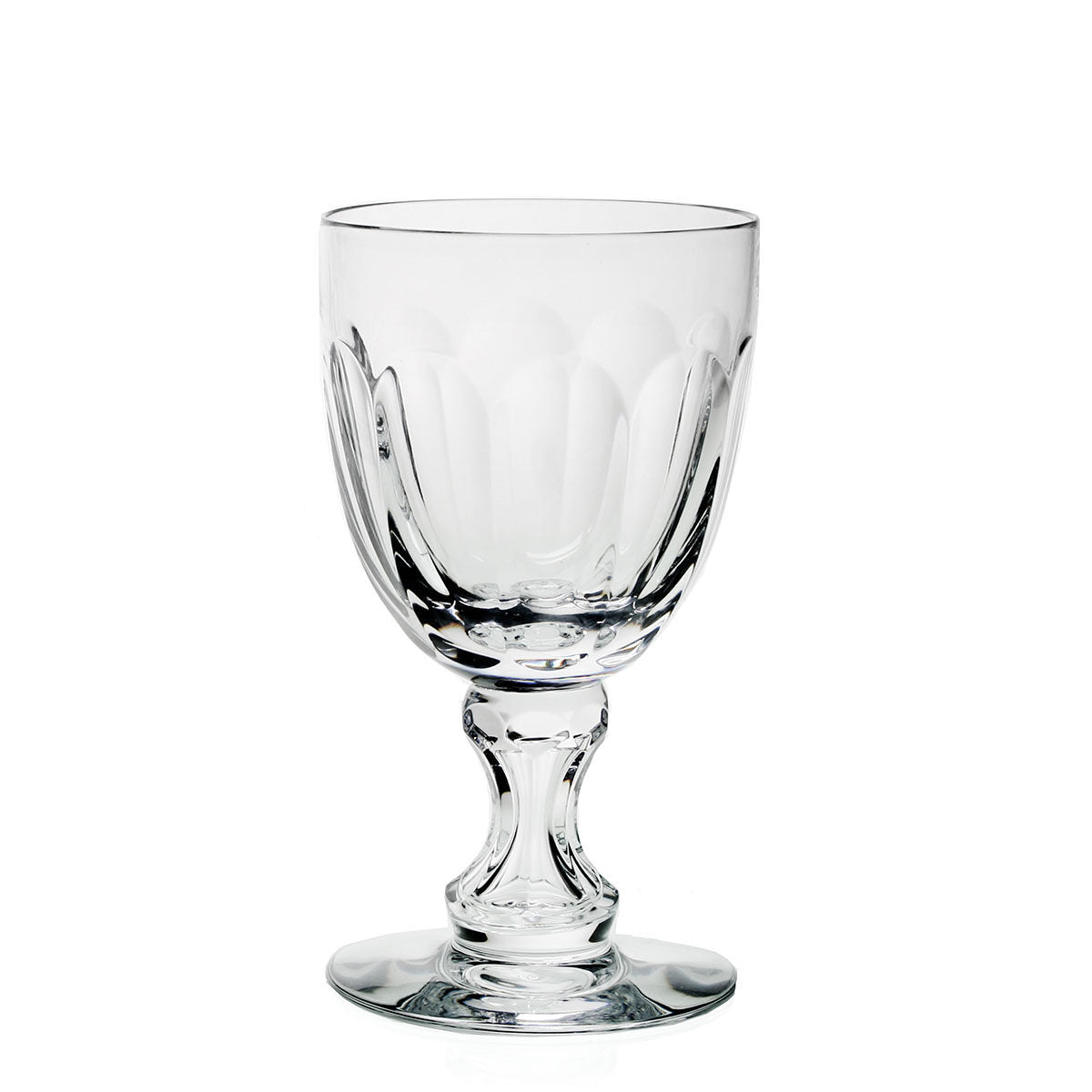 William Yeoward Georgina Small Goblet, handmade crystal, on a white background