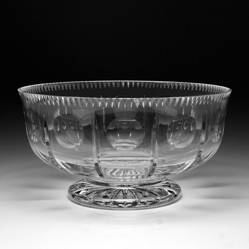 William Yeoward Harlequine Footed Bowl 12" / 30.5cm, handmade crystal, detail view