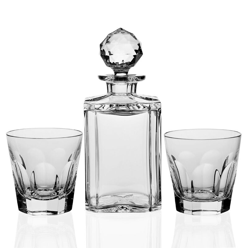 William Yeoward Helen Boxed Whisky Set, handmade crystal, detail view