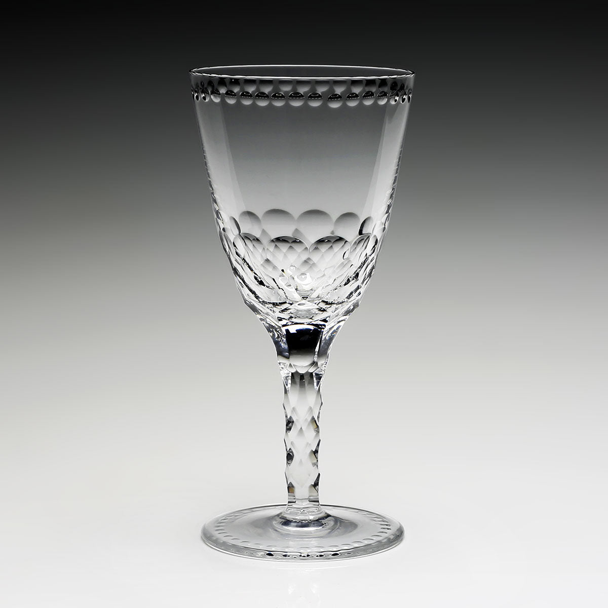 William Yeoward Helena Goblet, handmade crystal, detail view