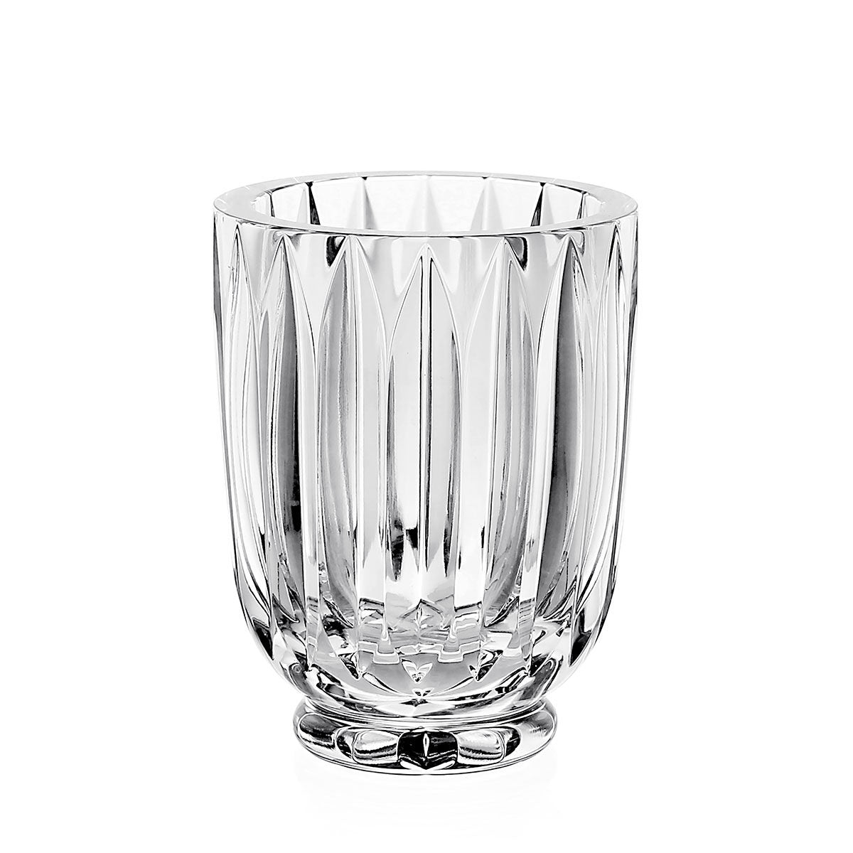 William Yeoward Iris Vase 4¾" / 119mm, handmade crystal, on a white background