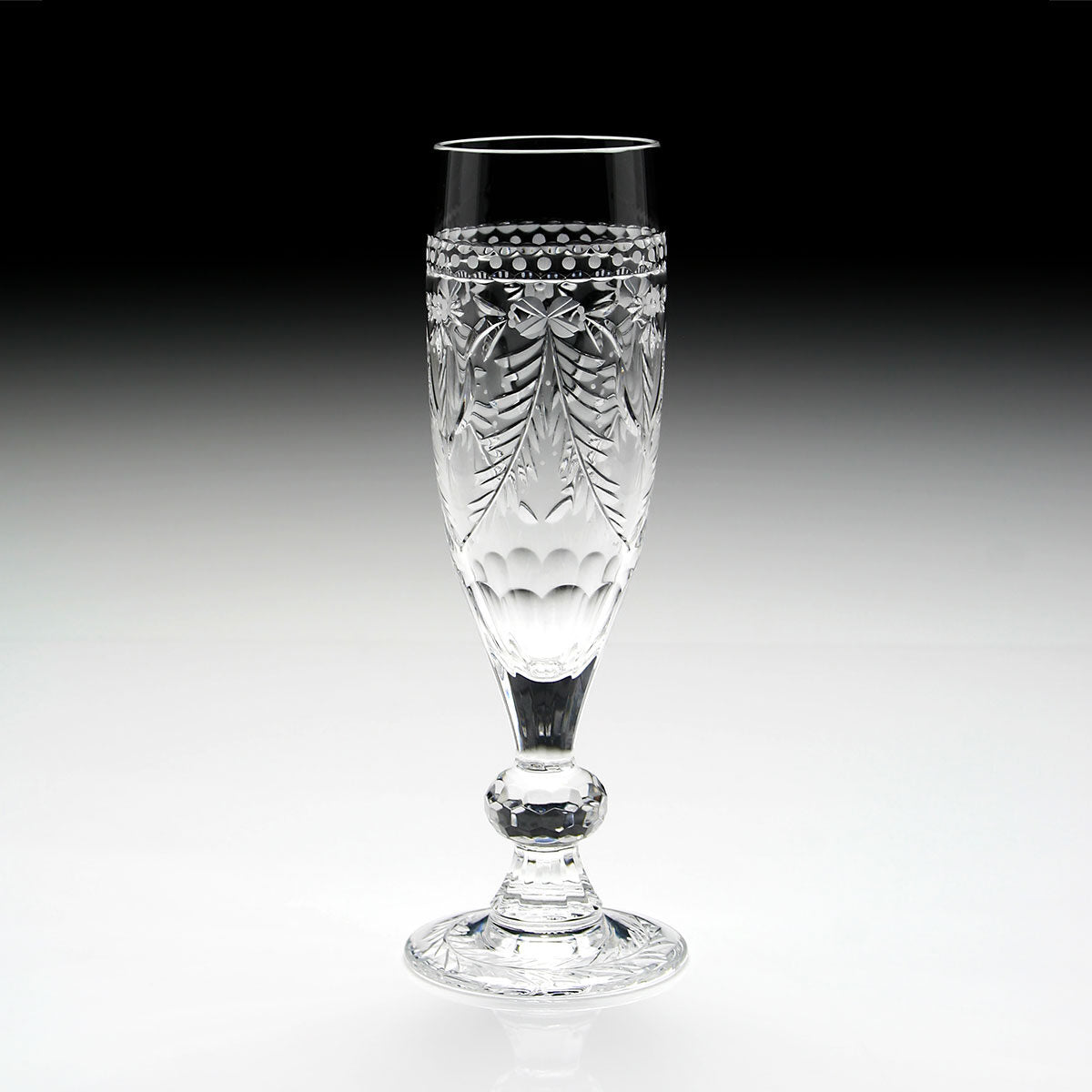 William Yeoward Isabel Champagne Flute, handmade crystal, detail view