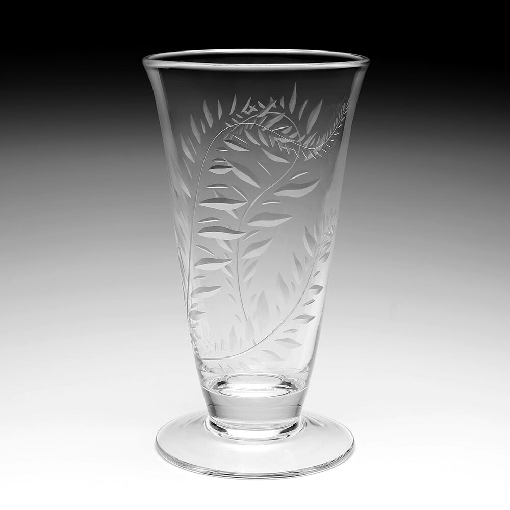William Yeoward Jasmine Footed Vase 11¼" / 28.5cm, handmade crystal, detail view