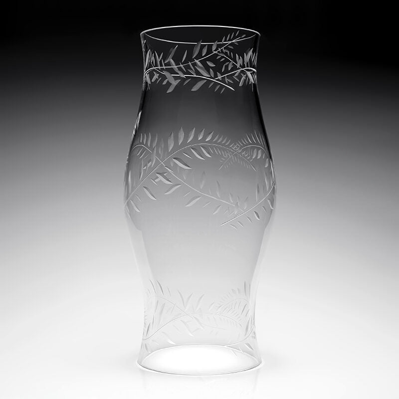 William Yeoward Jasmine Hurricane 18" / 46cm, handmade crystal, detail view