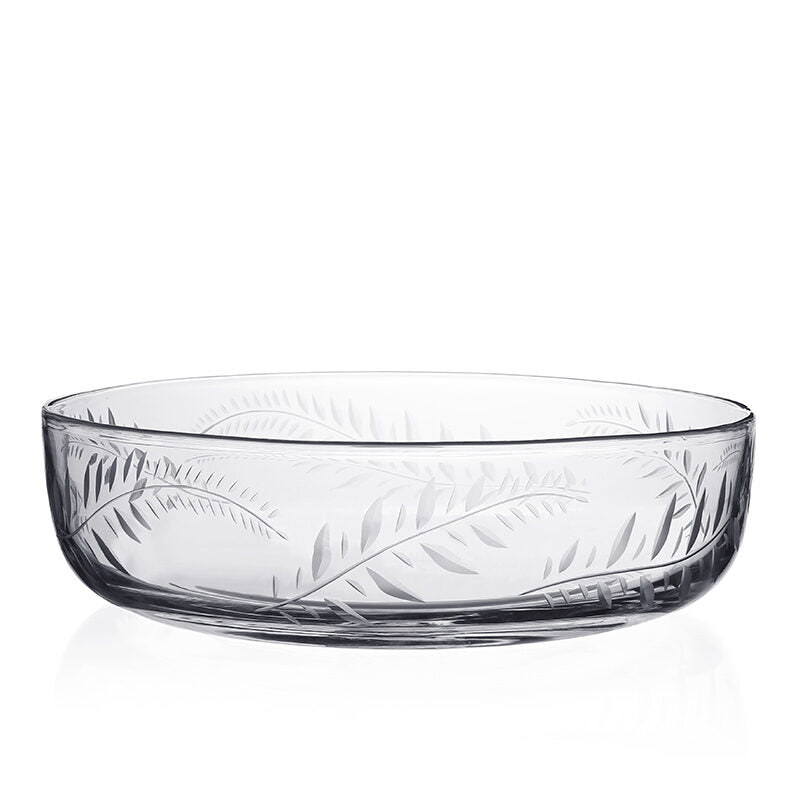 William Yeoward Jasmine Large Centrepiece Bowl 14" / 35.5cm, handmade crystal, on a white background