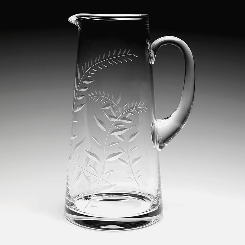 William Yeoward Jasmine Pitcher 4 pint, handmade crystal, detail view