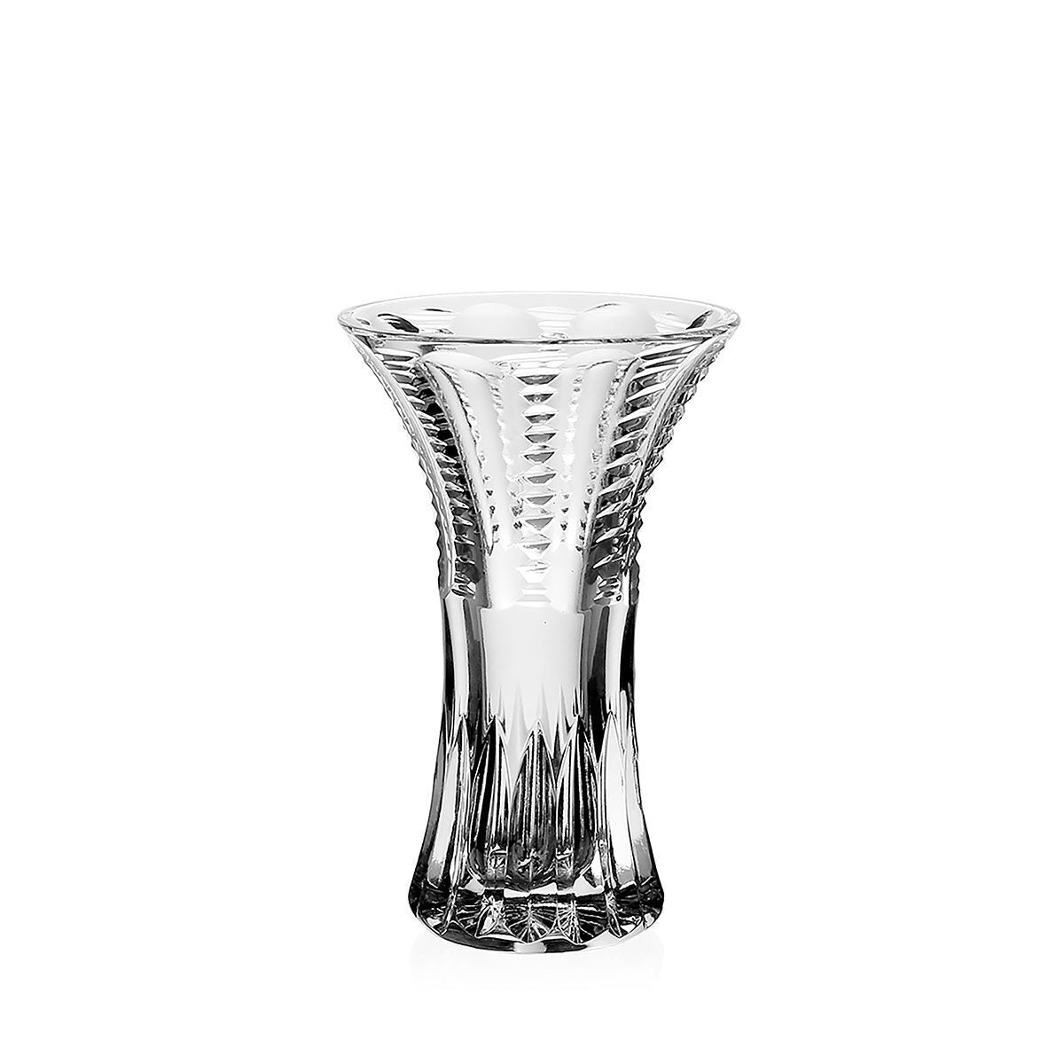William Yeoward Julia Posy Vase in Gift Box 4½" / 115mm, handmade crystal, on a white background