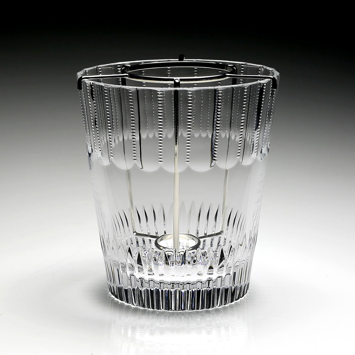 William Yeoward Karen Champagne Bucket and Bottle Holder 9" / 230mm, handmade crystal, detail view