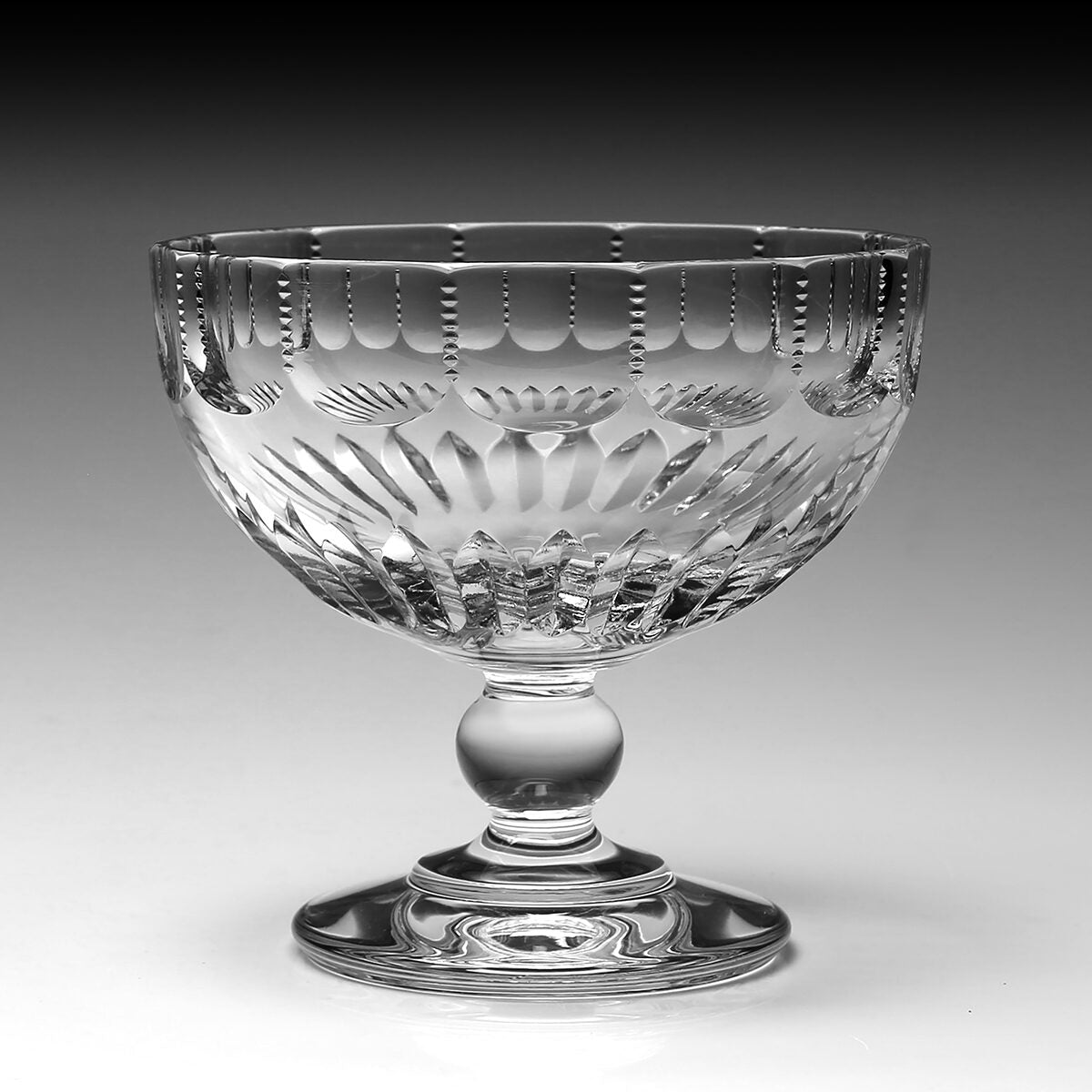 William Yeoward Karen Footed Comport, handmade crystal, detail view