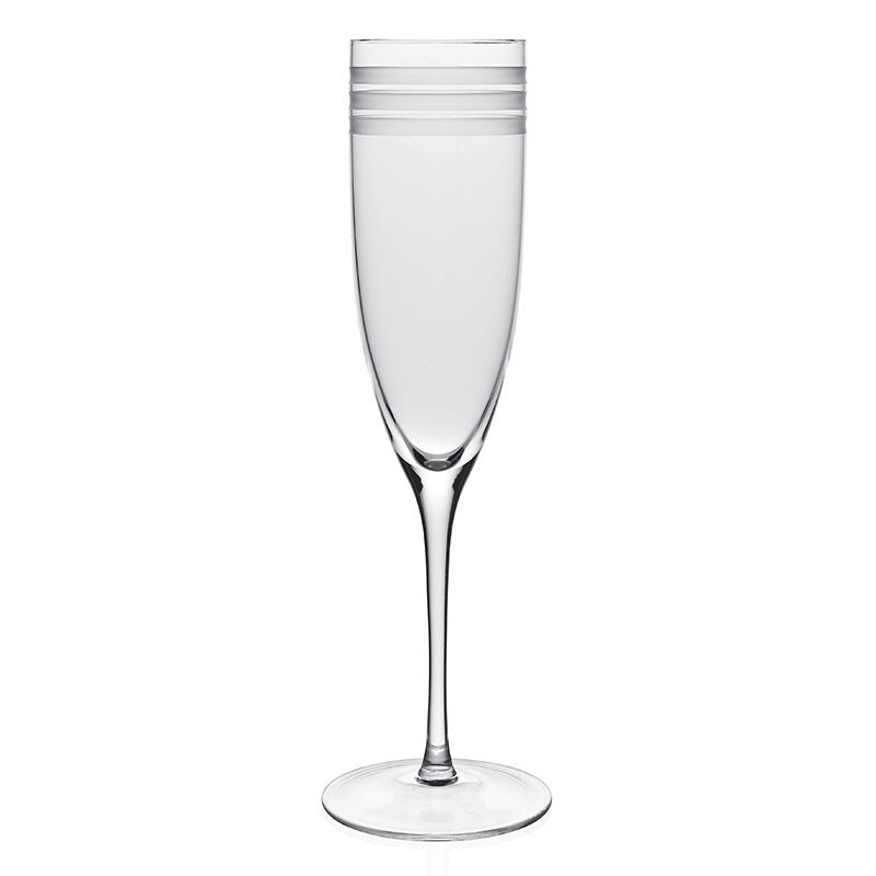 William Yeoward Madison Champagne Flute, handmade crystal, detail view