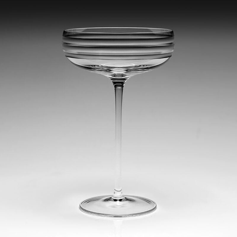 William Yeoward Madison Coupe, handmade crystal, on a white background