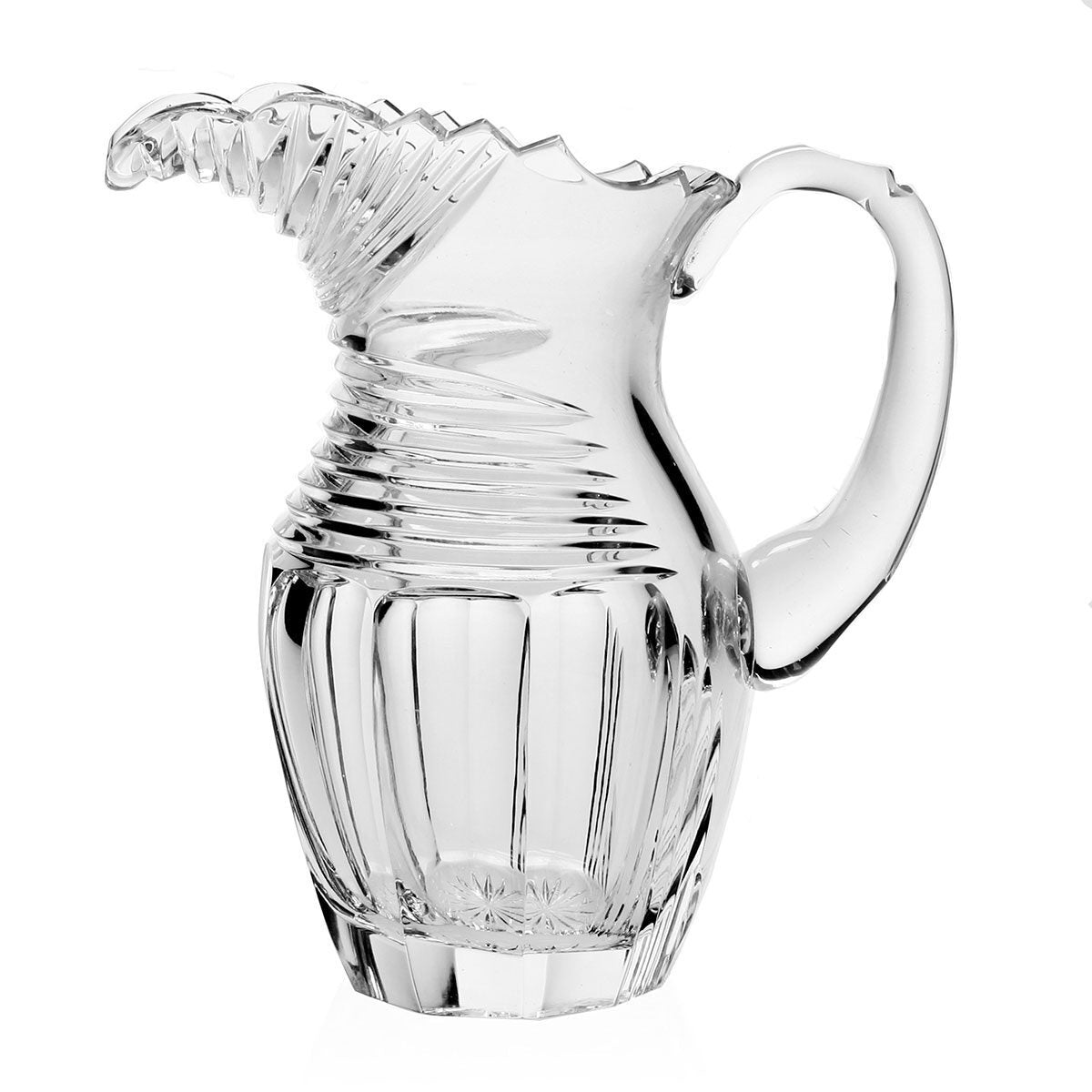 William Yeoward Marsha Jug 1 Pint, handmade crystal, on a white background