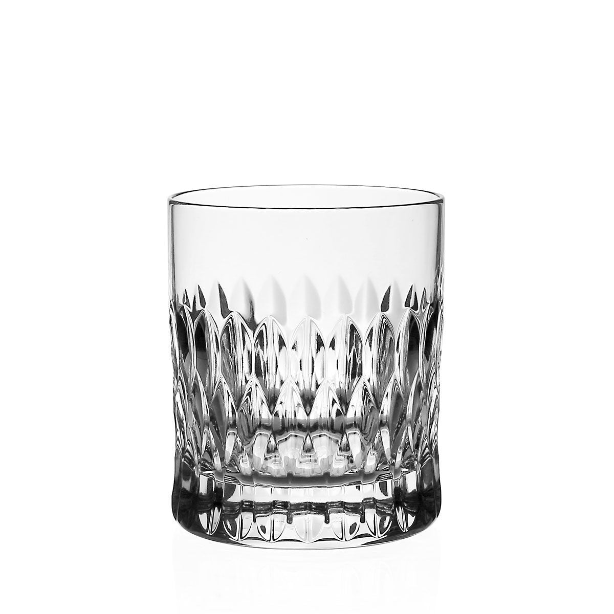 William Yeoward Merle Tumbler Double Old Fashioned, handmade crystal, on a white background