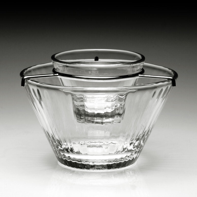 William Yeoward Natalia Seafood / Caviar Server, handmade crystal, detail view