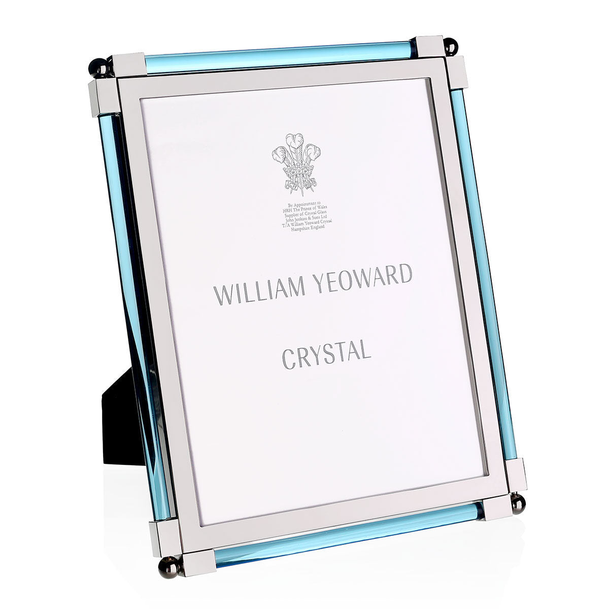 William Yeoward New Classic Aqua 8" x 10" in Aqua, photo frame, on a white background