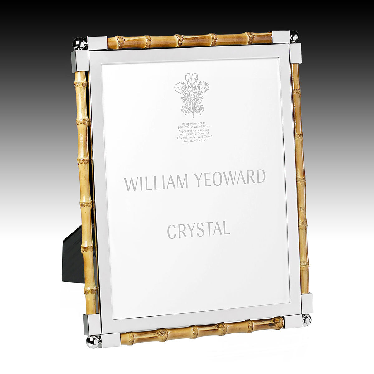 William Yeoward New Classic Bamboo 8" x 10" in Bamboo, photo frame, detail view