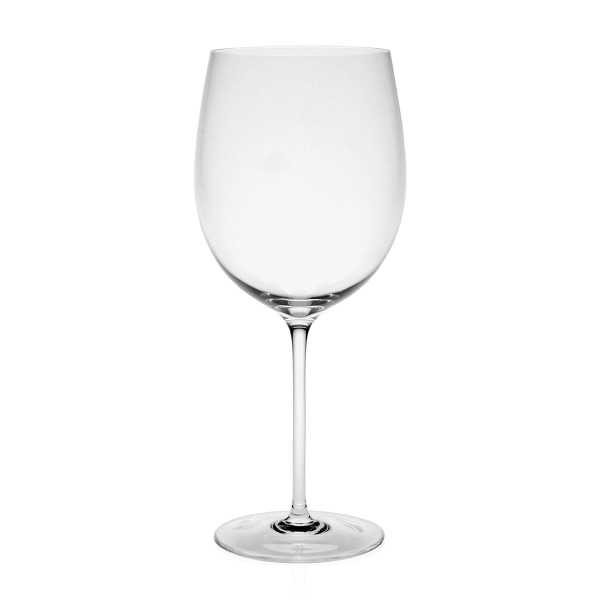 William Yeoward Olympia Bordeaux, handmade crystal, on a white background