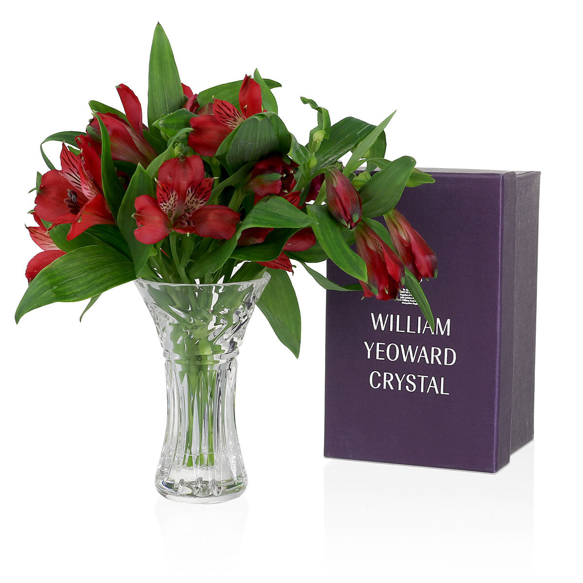 William Yeoward Rosie Posy Vase in Gift Box 4½" / 115mm, handmade crystal, detail view
