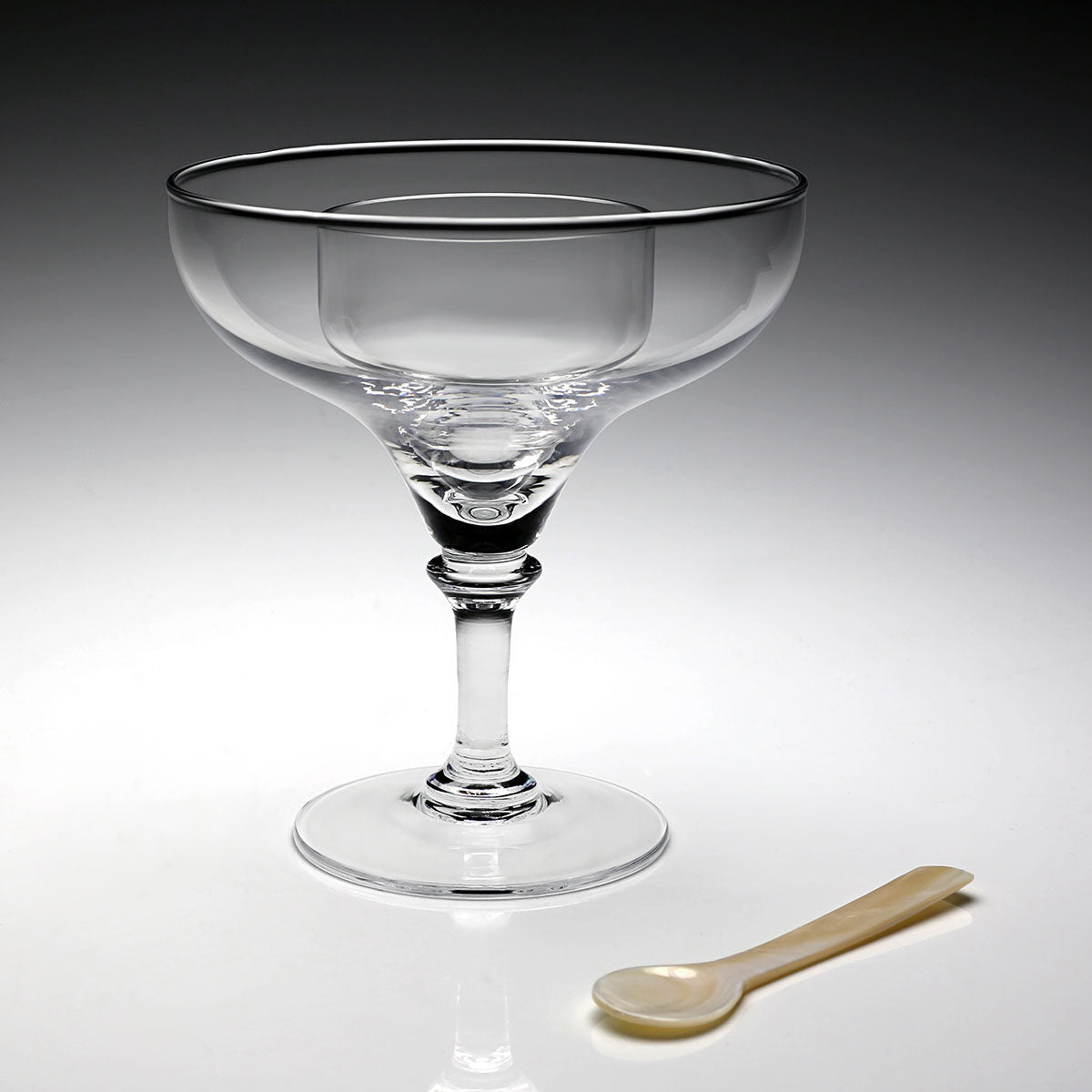 William Yeoward Sasha Seafood / Caviar Server, handmade crystal, detail view