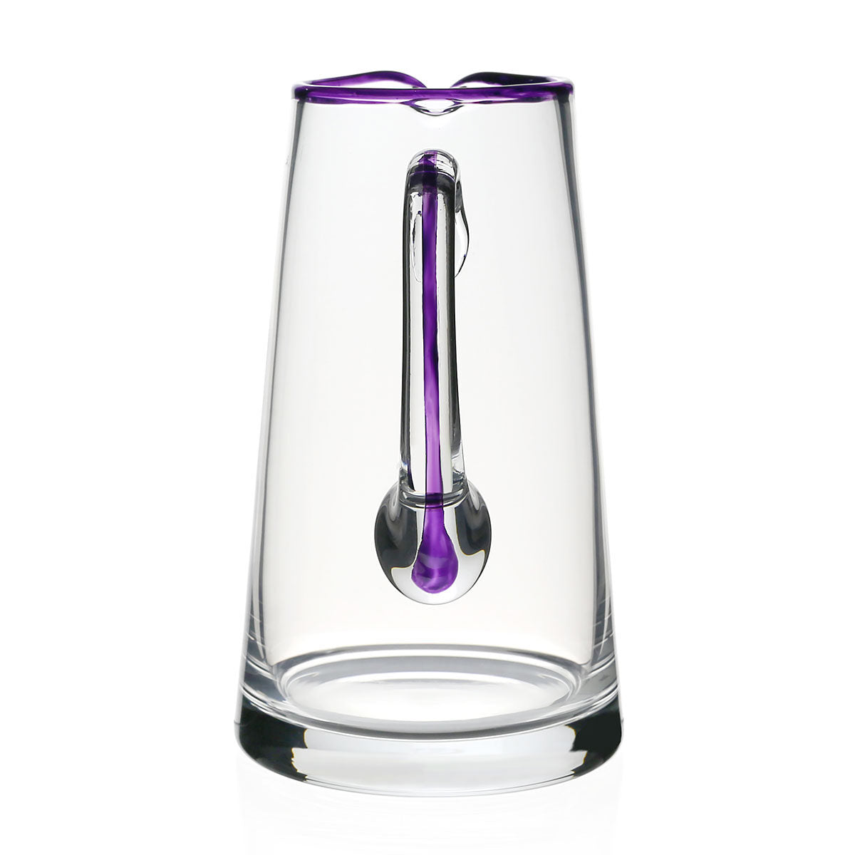 William Yeoward Siena Pitcher Amethyst in Amethyst, handmade crystal, detail view