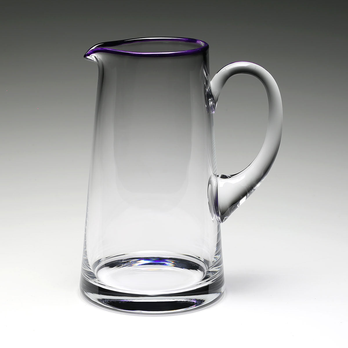 William Yeoward Siena Pitcher Amethyst in Amethyst, handmade crystal, detail view