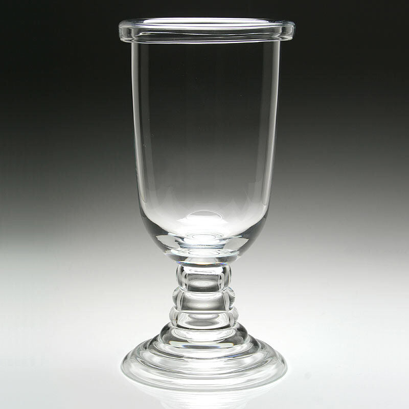 William Yeoward Tilly Footed Hurricane 16" / 40cm, handmade crystal, detail view