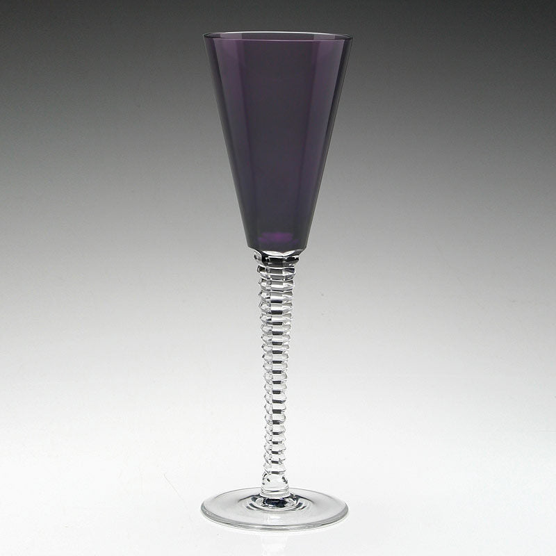William Yeoward Vesta Goblet Amethyst in Amethyst, handmade crystal, detail view