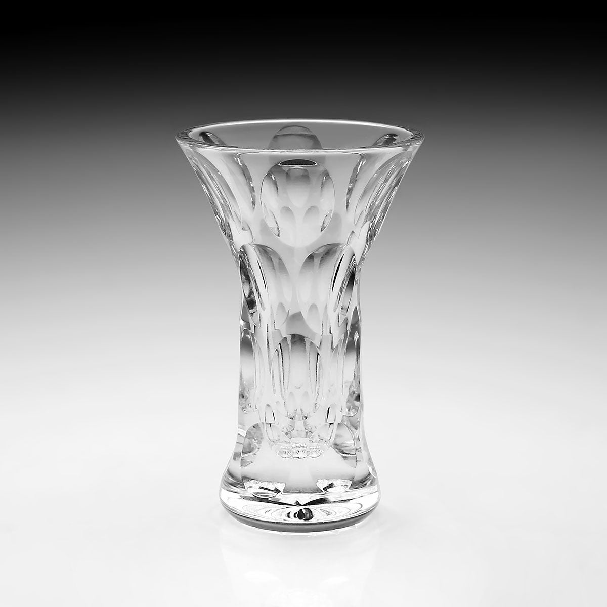 William Yeoward Victoria Posy Vase in Gift Box 4½" / 115mm, handmade crystal, detail view