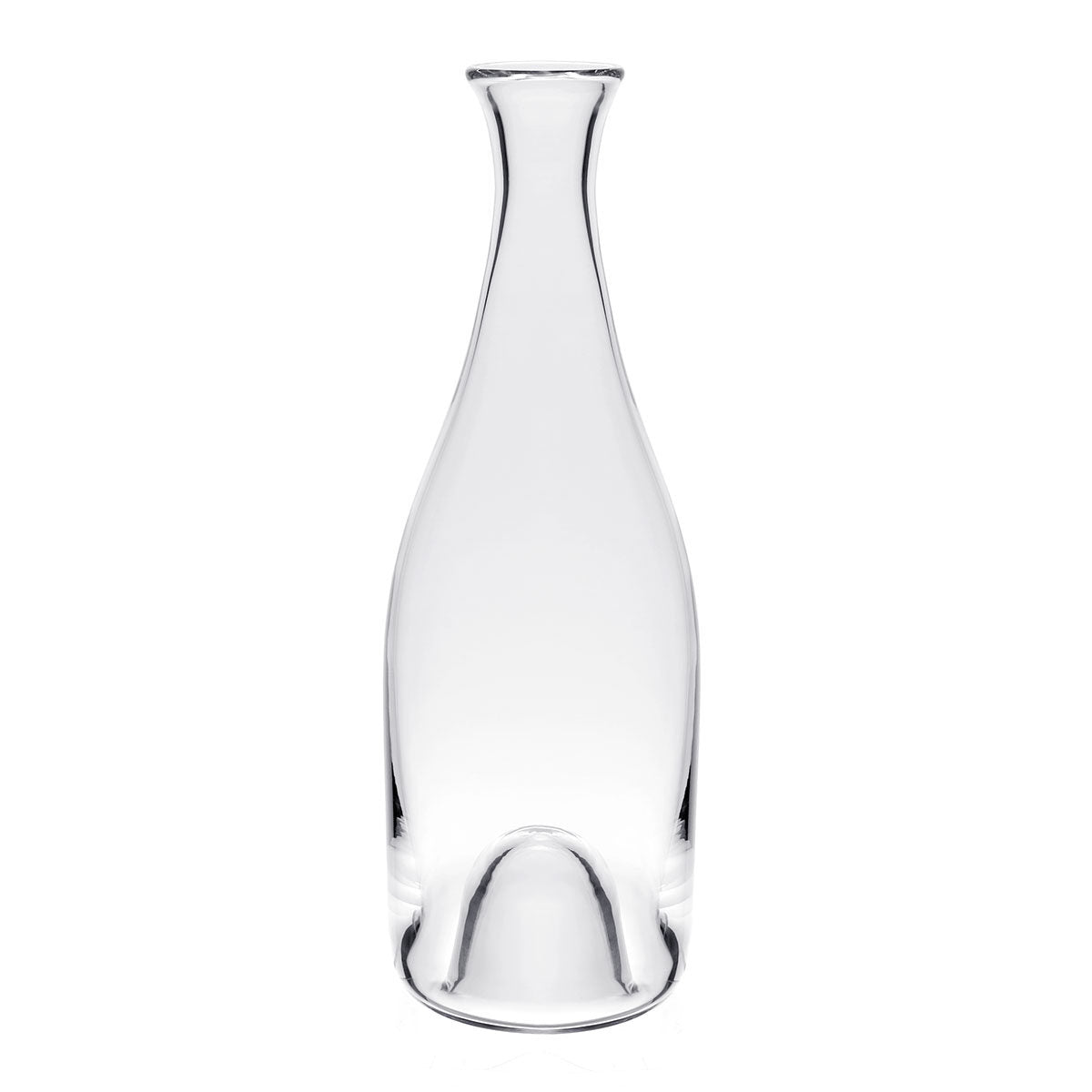 William Yeoward Vintage Tall Carafe, handmade crystal, on a white background